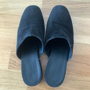 VINCE Georgia black suede slides mule size 7.5